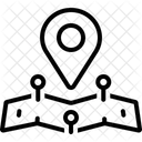 Localizacao Mapa Direcional Ícone