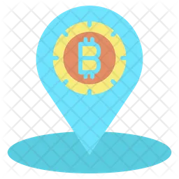 Localização do bitcoin  Icon