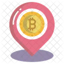 Localização do bitcoin  Ícone