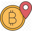 Localização do bitcoin  Ícone