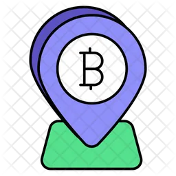 Localização do bitcoin  Ícone