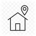 Localização residencial  Ícone