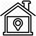 Localização residencial  Ícone
