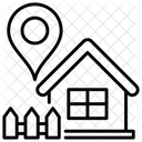 Localização residencial  Ícone