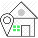 Localização residencial  Ícone