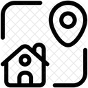 Localização da casa  Ícone