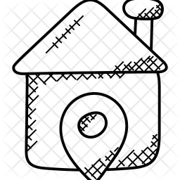 Localização residencial  Ícone