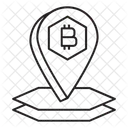 Localização de terreno criptografado  Ícone