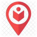 Localizacao Da Biblioteca Localizacao Livro Ícone