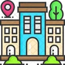 Localizacao Da Biblioteca Localizacao Da Livraria Localizacao Da Livraria Ícone