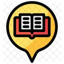 Localizacao Da Biblioteca Localizacao Da Livraria Livraria Ícone