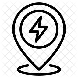 Localização da estação de carregamento  Ícone