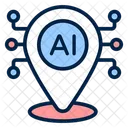 Ia Inteligencia Artificial Localizacao Ícone