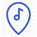 Localização da loja de música  Icon