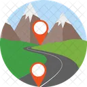 Localizacao Da Rota GPS Navegacao Ícone