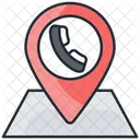 Localização da chamada  Ícone