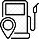 Localizacao De Combustivel Gasolina Posto Ícone