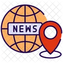 Localização de notícias  Ícone
