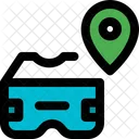 Localização de realidade virtual  Ícone