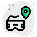 Localização de realidade virtual  Ícone
