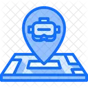 Localização de realidade virtual  Ícone