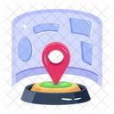 Localização de realidade virtual  Ícone