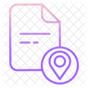 Mapa De Localizacao Do Arquivo Localizacao Do Arquivo Localizacao Do Documento Ícone