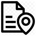 Localizacao Arquivo Mapa Ícone
