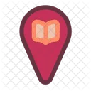 Localizacao Do Livro Localizacao Da Biblioteca Localizacao Ícone