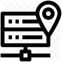Mapa Banco De Dados Hospedagem Ícone
