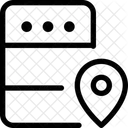 Localizacao Do Servidor Localizacao Do Banco De Dados Rede Ícone