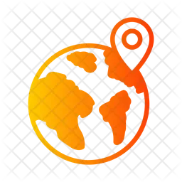 Localização global  Ícone