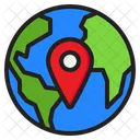 Localizacao Global Localizacao Internacional Localizacao Mundial Ícone