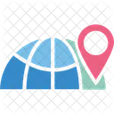 Localização global  Ícone