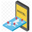 Localizacao Do Hotel Localizacao Do Hotel On Line Navegacao No Hotel Icon