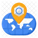 Localizacao Ar Localizacao Vr Gps De 360 Graus Ícone