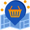 Localizacao Da Loja Localizacao Da Loja Localizacao Do Mercado Ícone