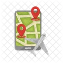 Localizacao Movel Localizacao GPS Icon