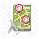 Localizacao Movel Localizacao GPS Icon