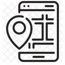 Localização móvel  Ícone