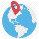 Localizacao Mundial Localizacao Internacional Mapa Mundial Ícone