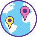 Rota Planejamento GPS Ícone