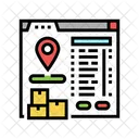 Localização on-line  Ícone