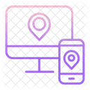 Mapa Mdevice Mac Movel Localizacao On Line Localizacao Movel Ícone