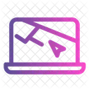 Localizacao On Line Mapas De Laptop Localizacao Ícone