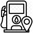 Localização do posto de gasolina  Ícone