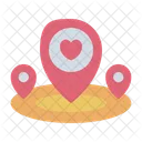 Localizacao Proxima Amor Romance Icon