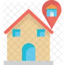Localização residencial  Ícone