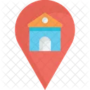 Localização residencial  Ícone