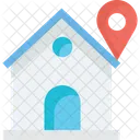 Localização residencial  Ícone